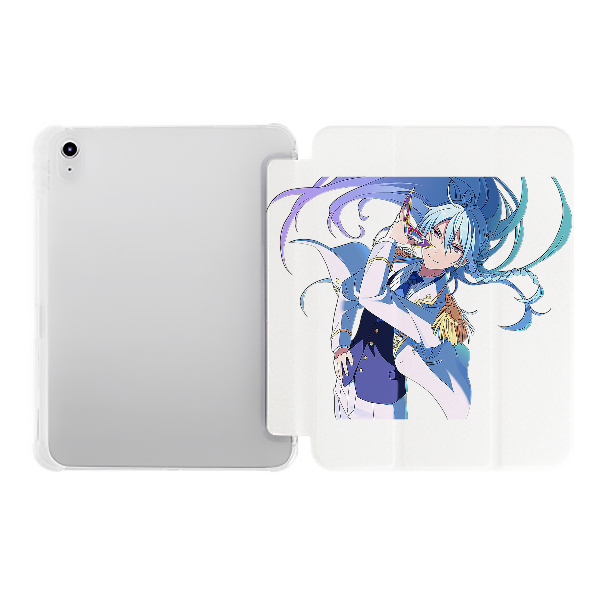 （画像用） あんさんぶるスターズ! Ensemble Stars IPad ケース ペン収納付き 三つ折りスタンド PUレザー×シリコン 対応機種9.5/10.5/10.9インチ